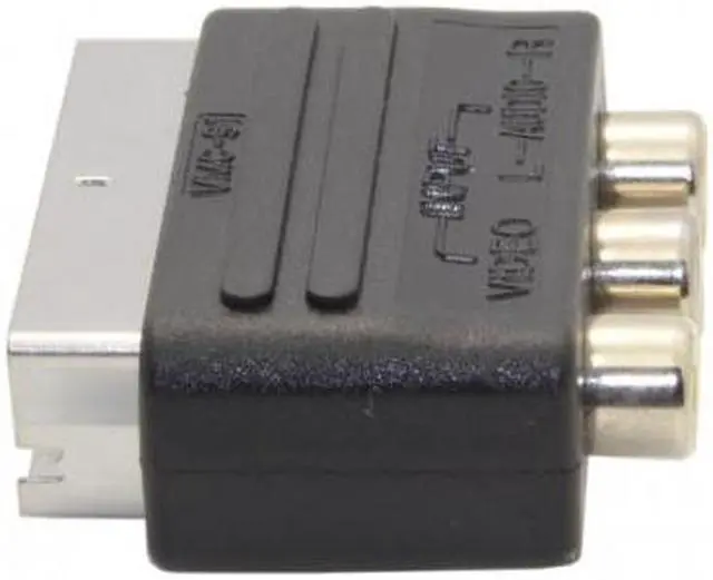 Alt view image 4 of 6 - Cablecc Audio Video Composite 3 RCA AV to Scart 21pin Adapter for  Microsoft Xbox & Europe HDTV