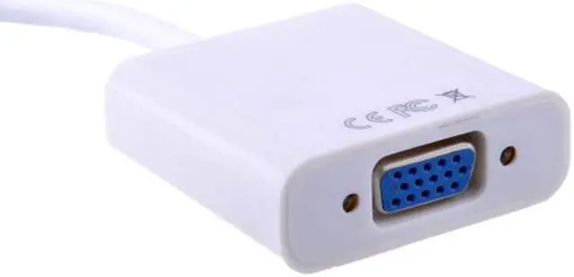Alt view image 3 of 5 - Cablecc Active Mini Displayport DP to VGA RGB Female adapter cable