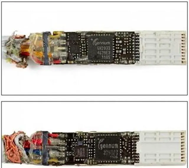 Alt view image 5 of 7 - CHENYANG 2m Thunderbolt Port to Thunderbolt Male to Male Video Data Cable  for MacBook 2013 2014 2015