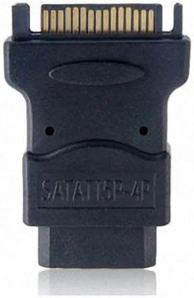 Alt view image 3 of 4 - CHENYANG  15Pin SATA Male Power Cable to Molex 4-pin IDE Hard Disk Drive Power Adapter