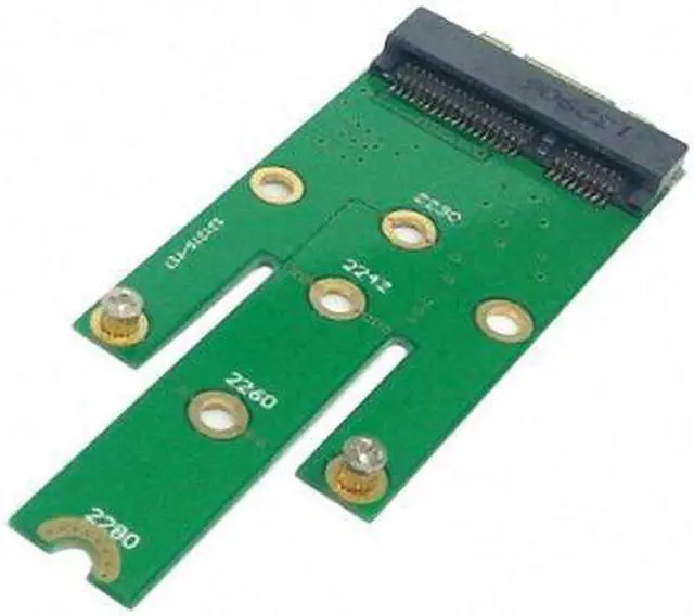 Alt view image 4 of 7 - Cablecc  M.2 NGFF PCI-E 2 LANE Golden Finger Pin to 50mm Mini-PCIE mSATA 18+8 SSD Hard Disk PCBA