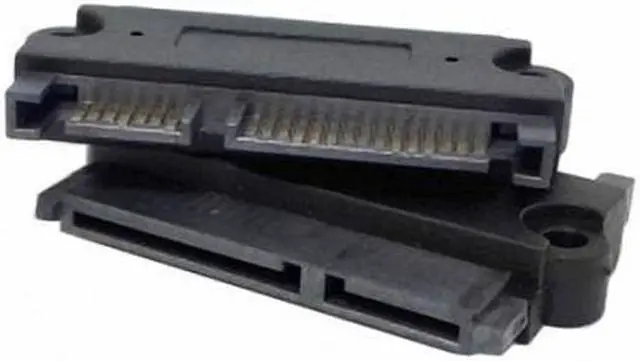 Alt view image 2 of 5 - Cablecc  3.5" & 2.5inch SATA 22Pin 7+15 Male to SATA 22P 7+15 Female extension convertor adapter with screw holes