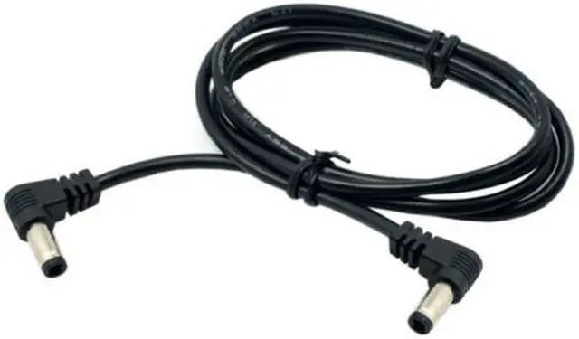 Alt view image 4 of 4 - CHENYANG  DC Power 5.5 x 2.1mm / 2.5mm Male to 5.5 2.1/2.5mm Male Plug Cable Right Angled 90 Degree 60cm