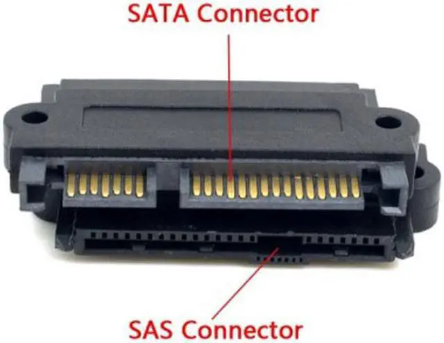 Alt view image 4 of 7 - Cablecc  SFF-8482 SAS 22 Pin to 7 Pin + 15 Pin SATA Hard Disk Drive Raid Adapter with 15 Pin Power Port
