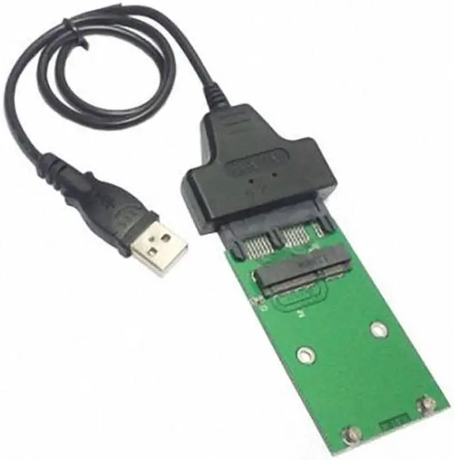 Alt view image 4 of 4 - Jimier USb 2.0 to Mini PCI-E mSATA SSD to 1.8" Micro SATA 7+9 16pin Adapter Add on Cards PCBA for SSD Hard Disk SA-019/SA-119
