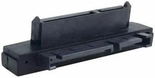 Alt view image 2 of 4 - Cablecc  90 Degree Right Angled SATA 22Pin 7+15 Male to SATA 22P Female Extension Convertor Adapter