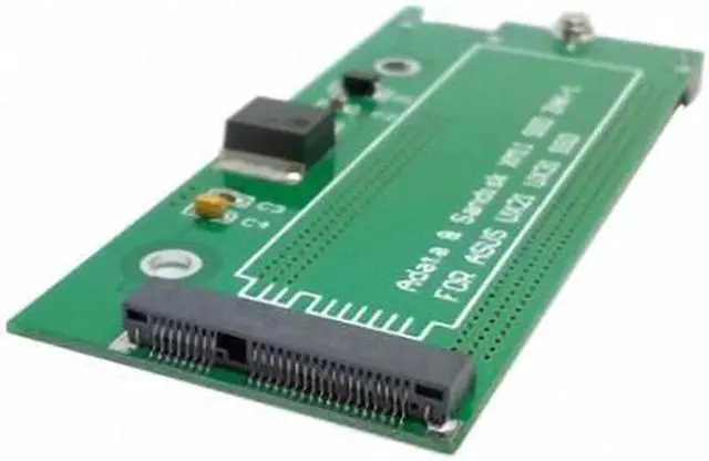 Alt view image 2 of 7 - Cablecc  SATA 22P 7+15 to MSATA Mini PCI-E PCBA Assembly only for UX31 UX21 XM11 SSD Solid State Disk
