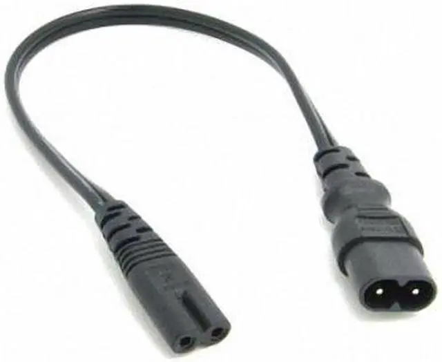 Alt view image 4 of 7 - CHENYANG  IEC 60320 C8 Plug to C7 Receptacle Male to Female Extension Power Supply Main Adapter Cable 30cm