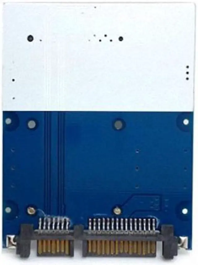 Alt view image 5 of 6 - Cablecc  Slim Type Mini PCI-E mSATA SSD to 2.5" SATA 3.0 22pin HDD Adapter Hard Disk PCBA