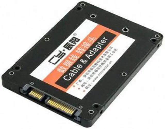 Alt view image 2 of 6 - Cablecc  Mini PCI-E mSATA SSD to 2.5" SATA Hard Disk Enclosure Case Converter Adapter for Intel Samsung Asus Black