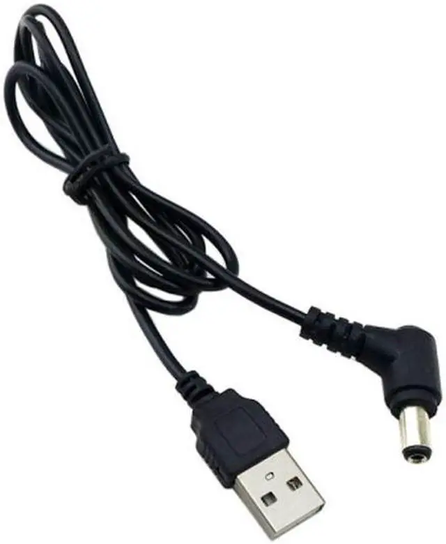 Alt view image 4 of 5 - FVH USB 2.0 A Type Male to Angled 90 Degree 5.5 x 2.5mm Plug Barrel Cable U2-254-RI