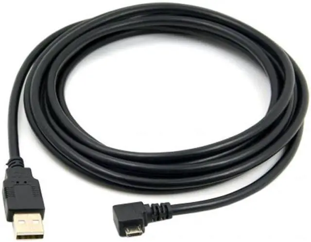 Alt view image 2 of 6 - Cablecc 3m Left Angled 90 Degree Micro USB Male to USB 2.0 Data Charge Cable for Cell Phone & Tablet