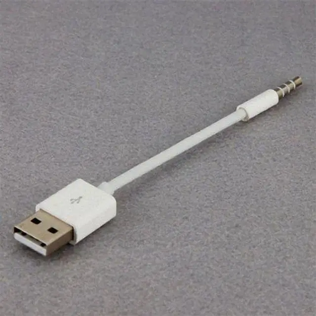 Alt view image 5 of 6 - CHENYANG  3.5mm Male Audio AUX to USB 2.0 A Male adapter Charge Cable for Apple iPod Shuffle 4th Gen