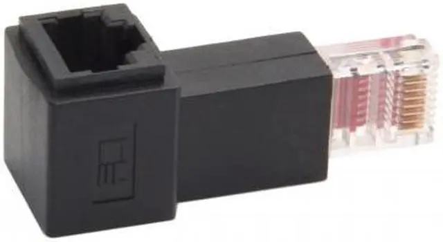 Alt view image 4 of 7 - CHENYANG  Left Angled 90 Degree 8P8C FTP STP UTP Cat 5e Male to Female Lan Ethernet Network Extension Adapter