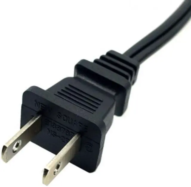Alt view image 4 of 6 - Cablecc  USA 2pin Male to 90 Degree Right Angled IEC 320 C7 Power Supply Cord cable 1M