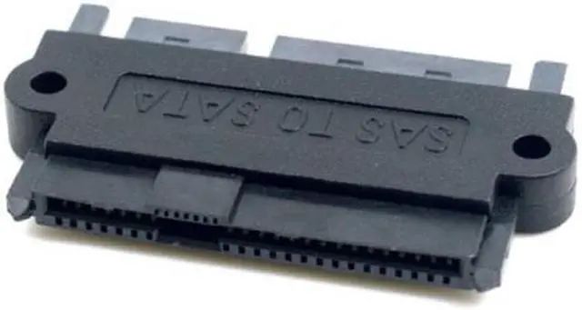 Alt view image 6 of 7 - Cablecc  SFF-8482 SAS 22 Pin to 7 Pin + 15 Pin SATA Hard Disk Drive Raid Adapter with 15 Pin Power Port