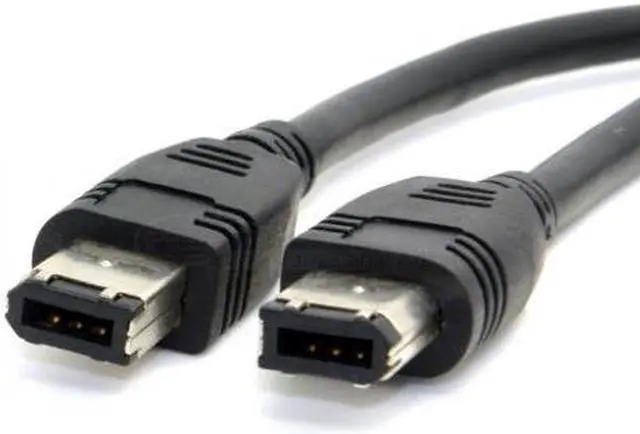 Alt view image 3 of 4 - Cablecc 6 PIN / 6PIN FireWire 400 - FireWire 400 6-6 ilink Cable IEEE 1394 1.8m Black