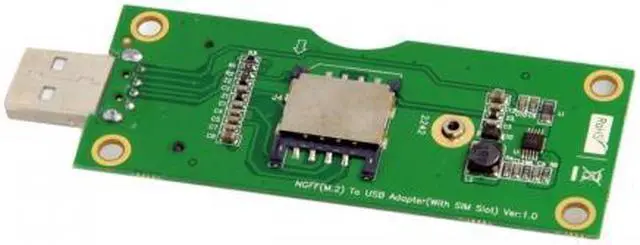 Alt view image 4 of 7 - Cablecc M.2 NGFF Wireless WWAN to USB Adapter Card with SIM Card Slot Module Testing Tools