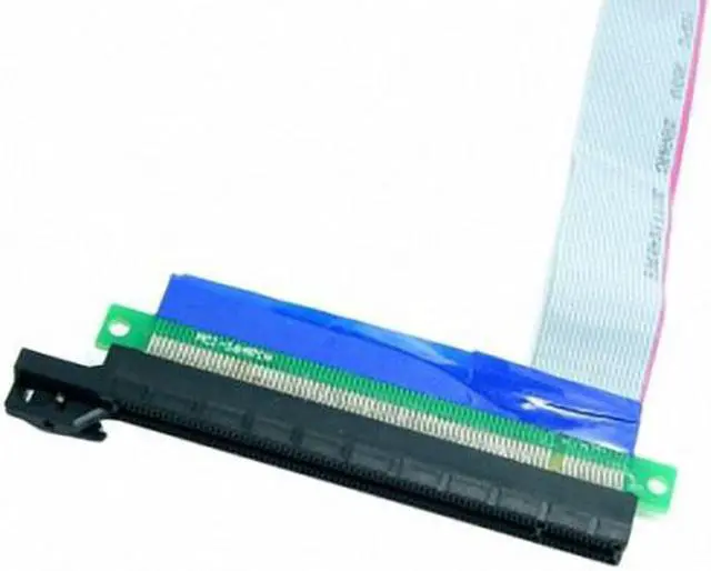 Alt view image 4 of 5 - Cablecc PCI-E Express 1x to 16x Extension Flex Cable Extender Converter Riser Card Adapter 20cm