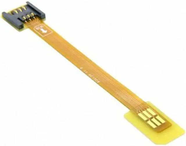 Alt view image 4 of 6 - CY GSM CDMA Standard UIM SIM Card Kit Male to Female Extension Soft Flat FPC Cable Extender 10cm EP-084