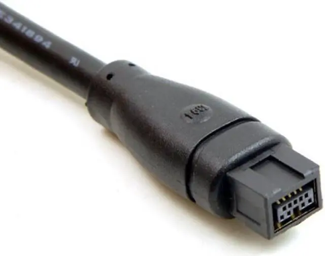 Alt view image 2 of 5 - CY 9 PIN / 6 PIN BETA FireWire 800 - FireWire 400 9-6 Cable IEEE 1394B 1.8m Black FW-018 CA-018-1.8M