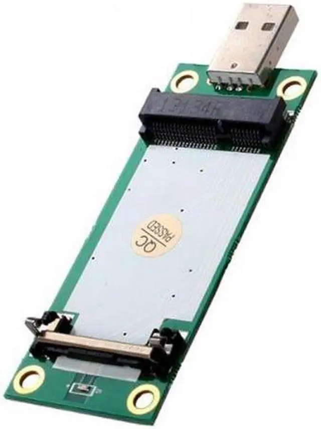 Alt view image 2 of 6 - Cablecc Mini PCI-E Wireless WWAN to USB Adapter Card with SIM Card Slot Module Testing Tools