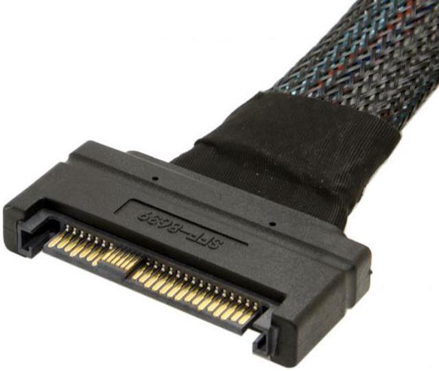 Alt view image 3 of 5 - Chenyang U.2 U2 SFF-8639 NVME PCIe SSD Cable Male to Female Extension 50cm 68pin