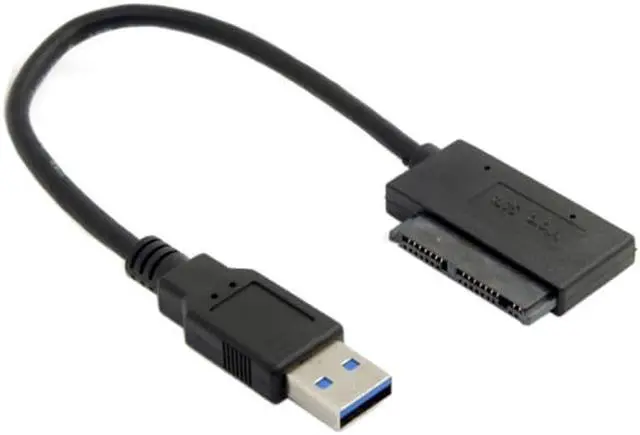 Alt view image 5 of 5 - CY USB 3.0 to Micro SATA 7+9 16 Pin 1.8" 90 Degree Angled Hard Disk Driver SSD Adapter Cable 10cm U3-382