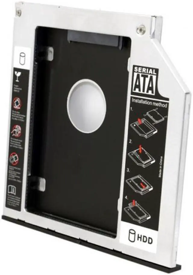 Alt view image 3 of 7 - FVH SATA 22pin HDD HD  Caddy Case for 9.5mm Universal Laptop CD Bay SA-185
