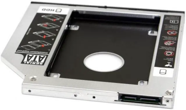 Alt view image 4 of 7 - FVH SATA 22pin HDD HD  Caddy Case for 9.5mm Universal Laptop CD Bay SA-185