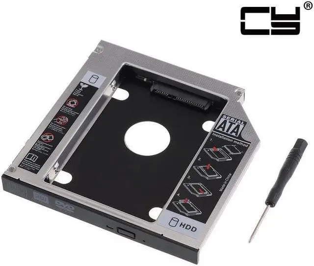 Alt view image 2 of 8 - CHENYANG  SATA 22pin HDD HD Hard Disk Drive Caddy Case for 12.7mm Universal Laptop CD / DVD-ROM Optical Bay