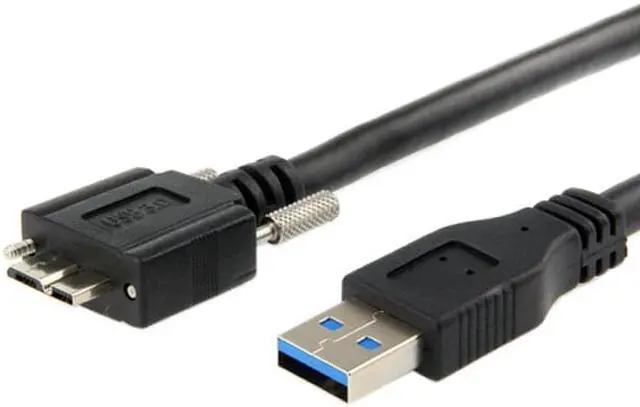 Alt view image 5 of 6 - CY 3.0M USB 3.0 A type Cable Male to Micro USB 3.0 B Male with Mount Panel Screws for Hard Disk Mobile Phone U3-106-3.0M