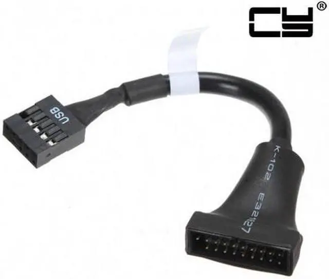 Main image of CHENYANG USB 2.0 9Pin Housing male to Motherboard USB 3.0 20pin Header Female cable 0.1m