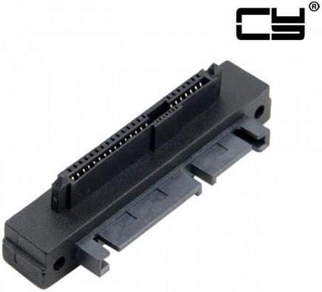 Main image of CHENYANG  Right Angled 90 Degree SFF-8482 SAS 22 Pin to 7 Pin + 15 Pin SATA Hard Disk Drive Raid Adapter
