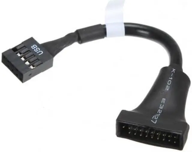 Alt view image 3 of 5 - CHENYANG USB 2.0 9Pin Housing male to Motherboard USB 3.0 20pin Header Female cable 0.1m