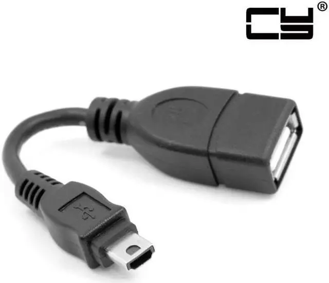 Alt view image 2 of 7 - CHENYANG VMC-UAM1 USB 2.0 OTG Cable Mini A Type Male  to USB Female Host for Sony Handycam & PDA & Phone