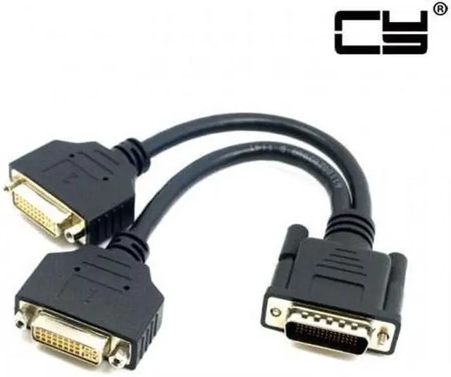 Main image of CHENYANG  DMS-59 Male to Dual DVI 24+5 Female Female Splitter Extension Cable for Graphics Cards & Monitor
