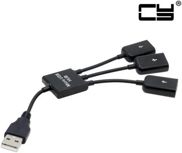 Alt view image 2 of 6 - Chenyang USB 2.0 to 3 Ports Hub Cable Bus power For Laptop Macbook Notebook PC & Mouse & Flash Disk