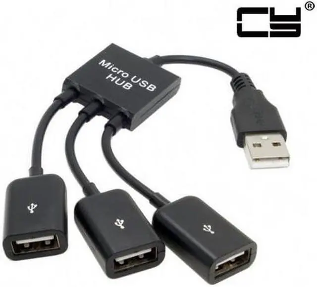 Main image of Chenyang USB 2.0 to 3 Ports Hub Cable Bus power For Laptop Macbook Notebook PC & Mouse & Flash Disk