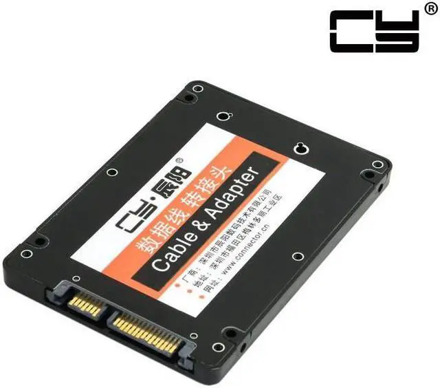 Alt view image 2 of 7 - CHENYANG  Mini PCI-E mSATA SSD to 2.5" SATA Hard Disk Enclosure Case Converter Adapter for Intel Samsung Asus Black