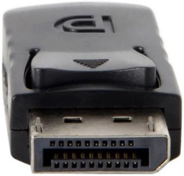 Alt view image 2 of 4 - CY Black DP DisplayPort Male to Mini DP DisplayPort Female Adapter for Displays HDTV Monitor DP-052-BK