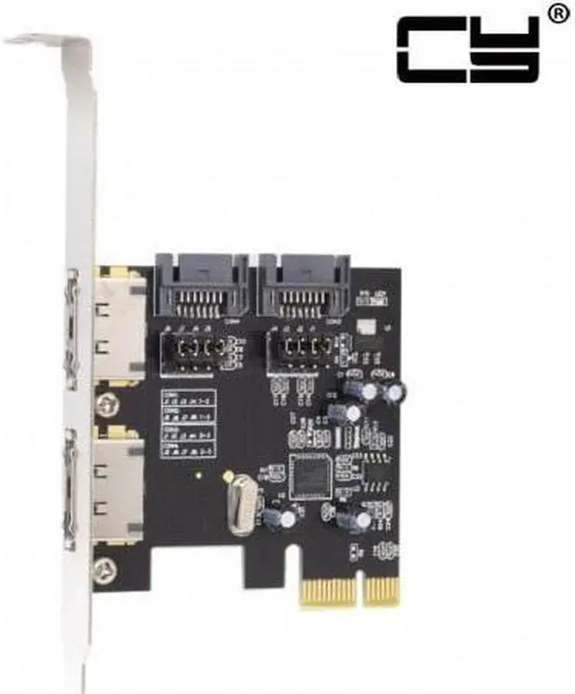 Main image of CHENYANG  PCI-E To 4 Ports SATA 3.0 ESATA PCIE SATA3 6Gbps Expansion Card PCI-E Adapter