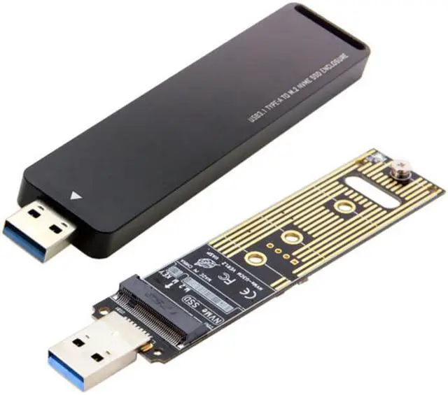 Main image of Jimier USB 3.0 to NVME M-key M.2 NGFF SSD External PCBA Conveter Adapter with Flash Disk Case U3-013