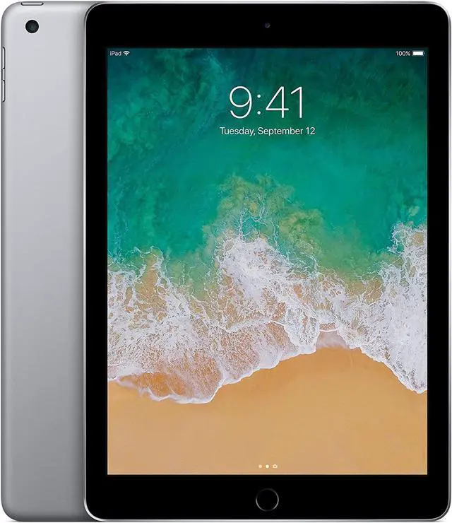 Alt view image 2 of 4 - Apple iPad 5th Generation 9.7" 32GB Space Gray Tablet (WiFi only) Grade C