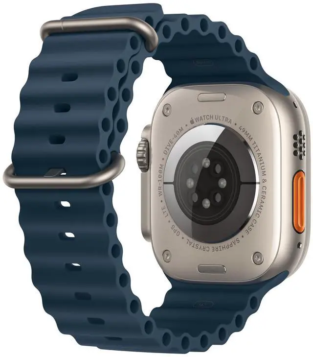 Alt view image 3 of 4 - Apple Watch Ultra 1st Gen 49mm Titanium - GPS + Cellular - Ocean Band Blue (Grade A)