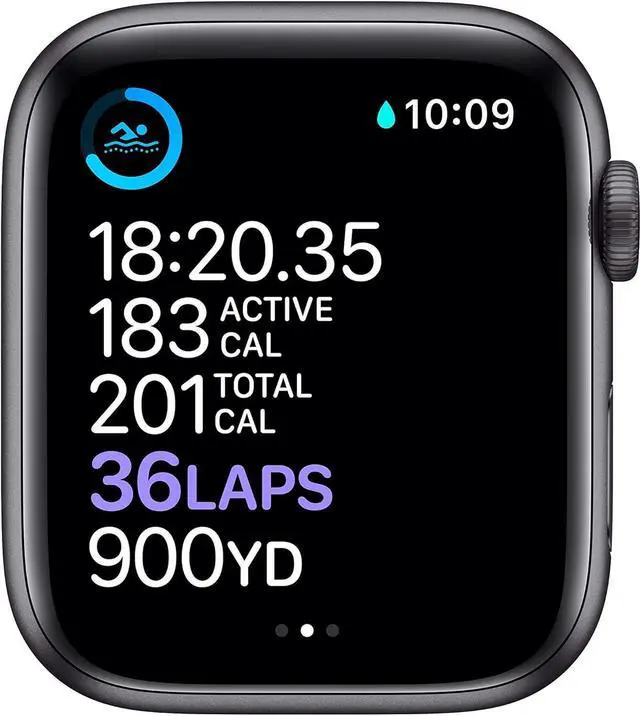 Alt view image 3 of 4 - Apple Watch Series 6 44mm (GPS + Cellular) Aluminum Space Gray + Midnight Sport Band | Grade B-