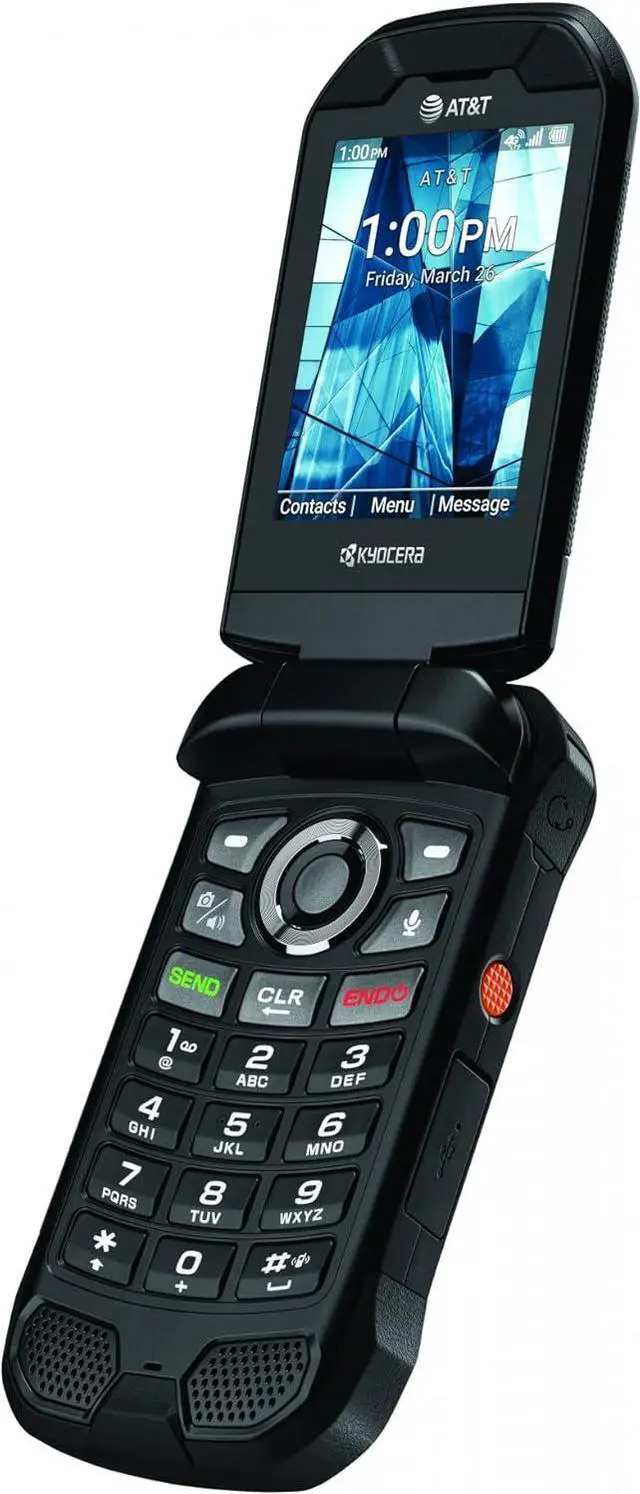 Alt view image 2 of 4 - Kyocera DuraXE Epic E4830 Rugged Flip Phone - AT&T - Black (Grade A)