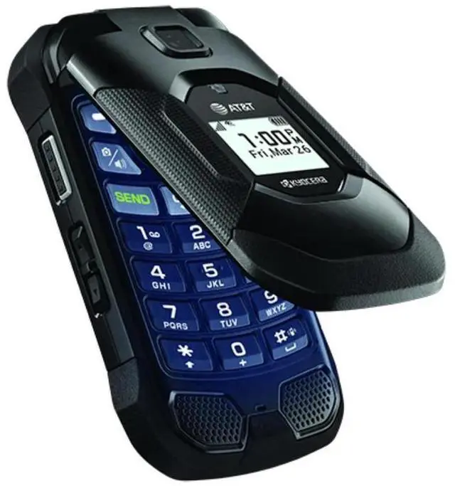 Main image of Kyocera DuraXE Epic E4830 Rugged Flip Phone - AT&T + GSM Unlocked - Black (Grade A)