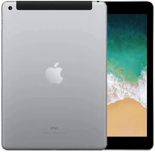 Alt view image 3 of 3 - Apple iPad 5 (5th Gen) 2017 - 9.7" - 32GB - Wi-Fi + Cellular - Space Gray - Grade B+