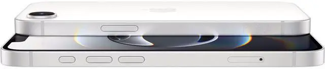 Alt view image 6 of 7 - Apple iPhone 16e - 128GB - White - Fully Unlocked - Grade B+